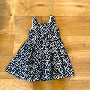 Janie and jack black and white cotton girls 4 dress